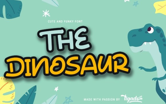 The Dinosaur Display Font