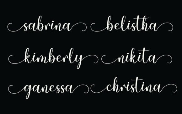 Umbrella Calligraphy Font