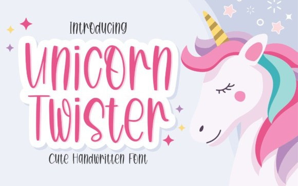 Unicorn Twister Display Font