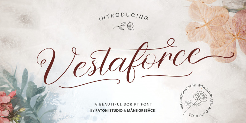 Vestaforce Calligraphy Font