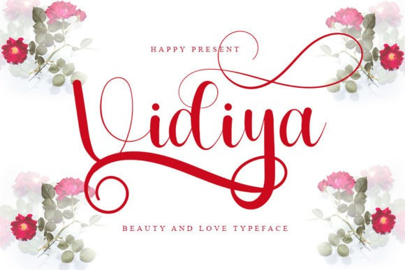 Vidiya Calligraphy Font