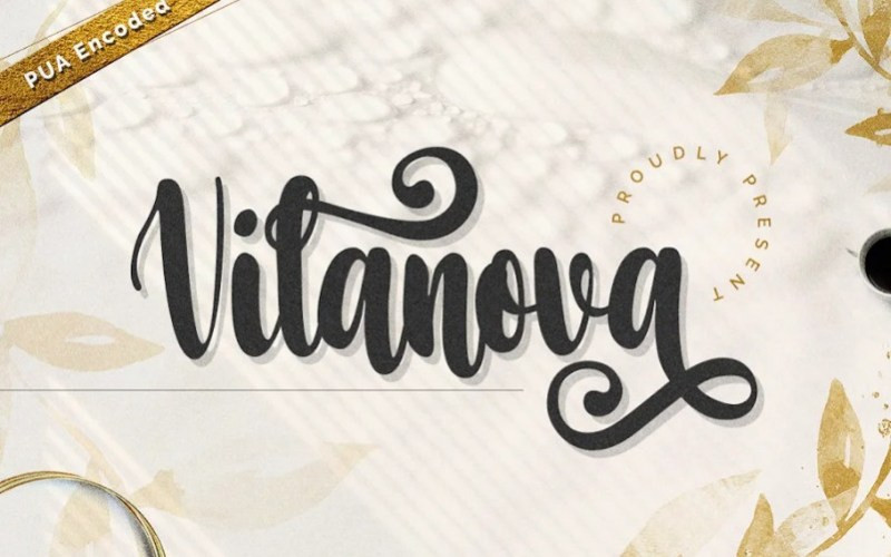 Vilanova Calligraphy Font