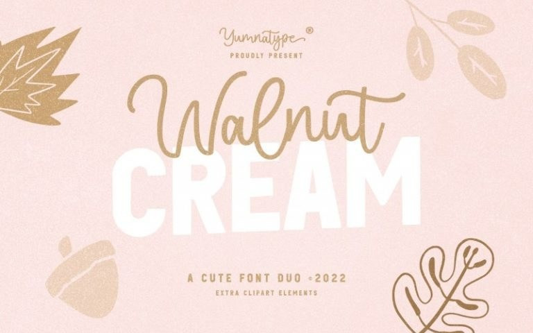 Walnut Cream Font Duo