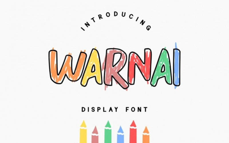 WARNAI Display Font