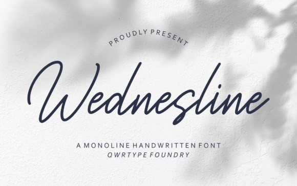 Wednesline Handwritten Font