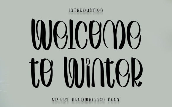 Welcome To Winter Script Font