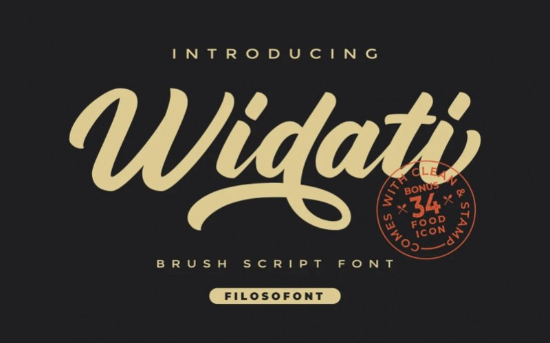 Widati Calligraphy Font