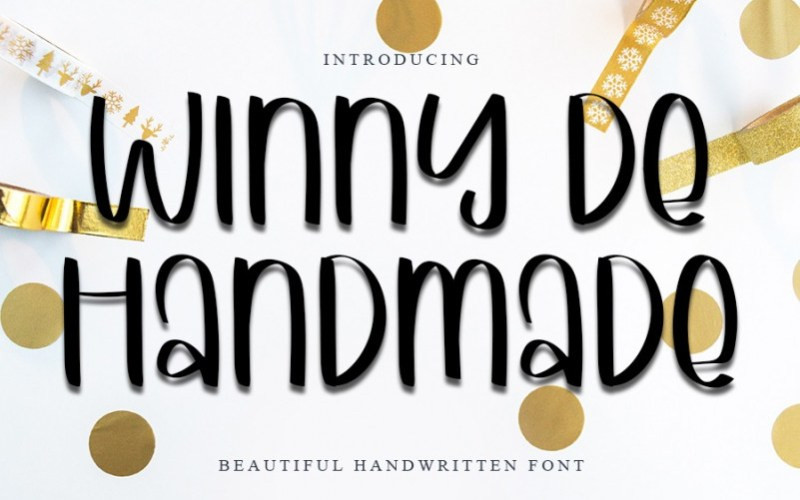 Winny De Handmade Display Font