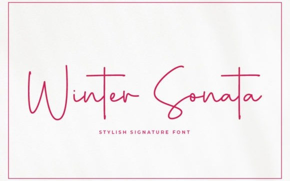 Winter Sonata Handwritten Font