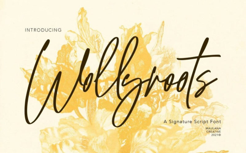 Wollyroots Handwritten Font