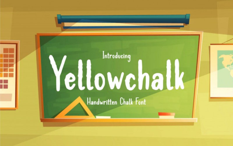 Yellowchalk Display Font