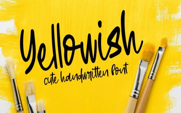 Yellowish Script Font