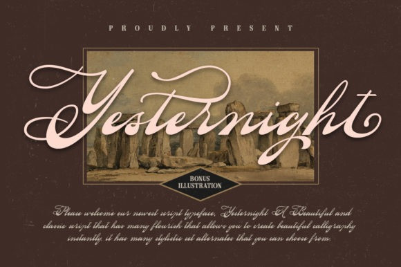 Yesternight Handwritten Font