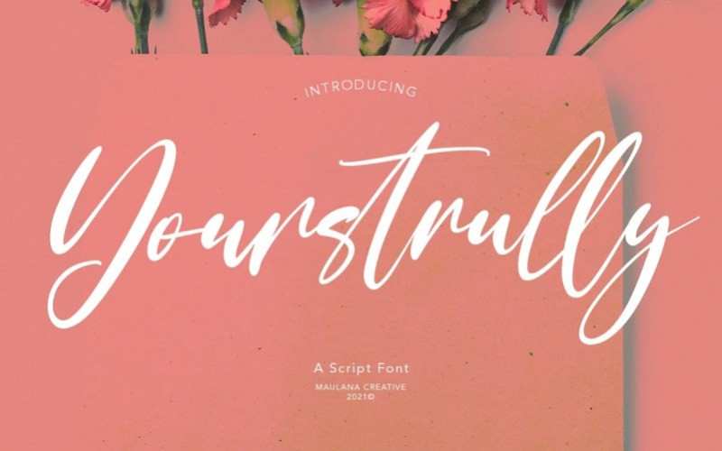 Yourstrully Script Font