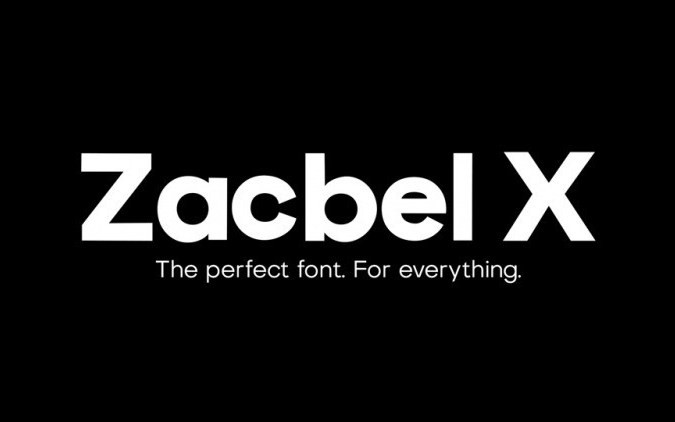 Zacbel X Sans Serif Font