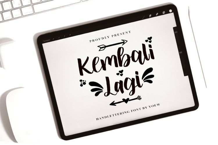 Kembali Lagi Script Font