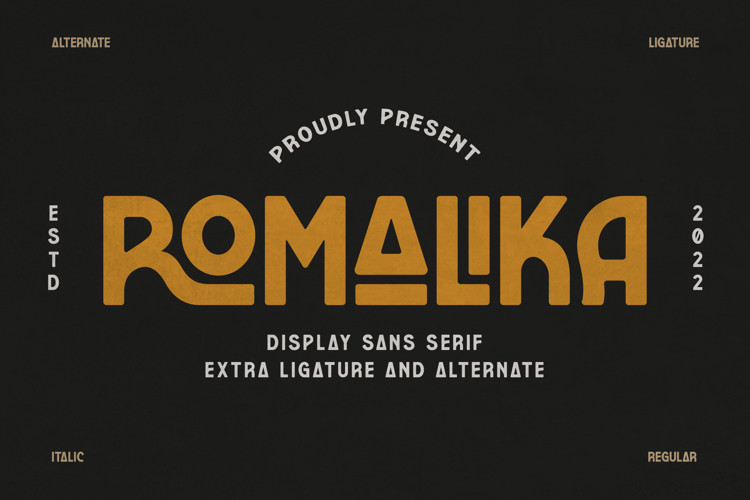 ROMALIKA Display Font