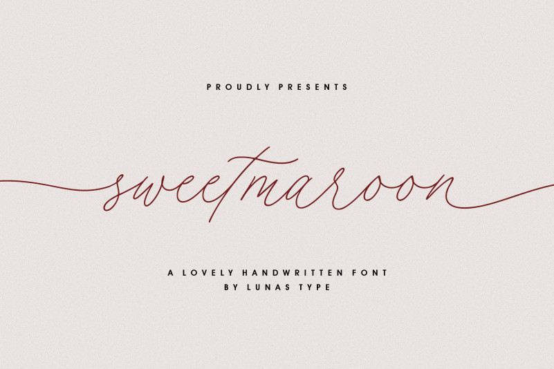 Sweetmaroon Handwritten Font