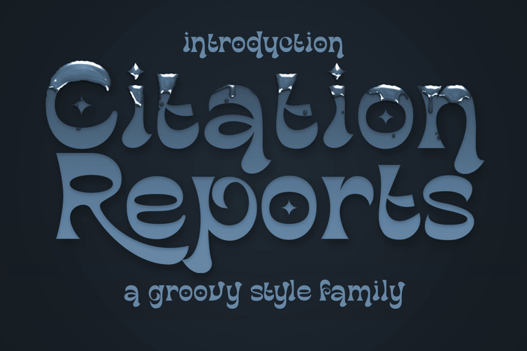 Citation Reports Display Font