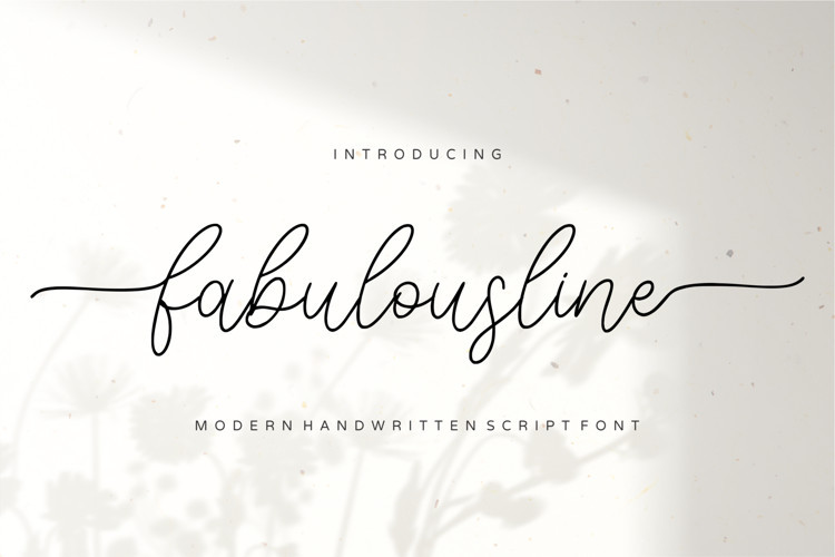 Fabulousline Handwritten Font