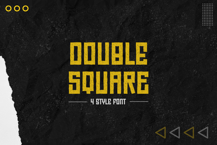 Double Square Display Font