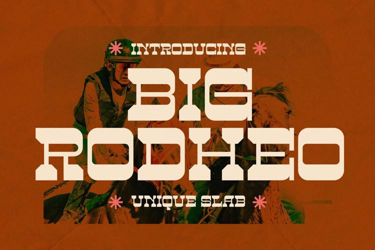 BIG RODHEO Display Font