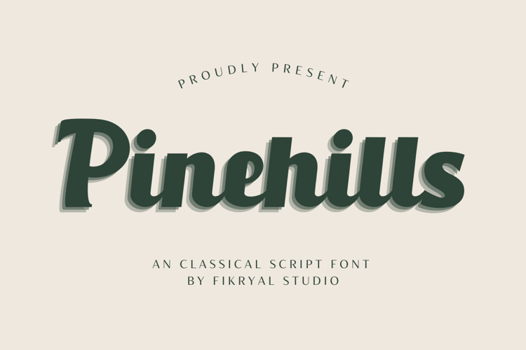 Pinehills Script Font