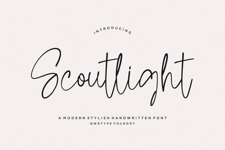 Scoutlight Script Font