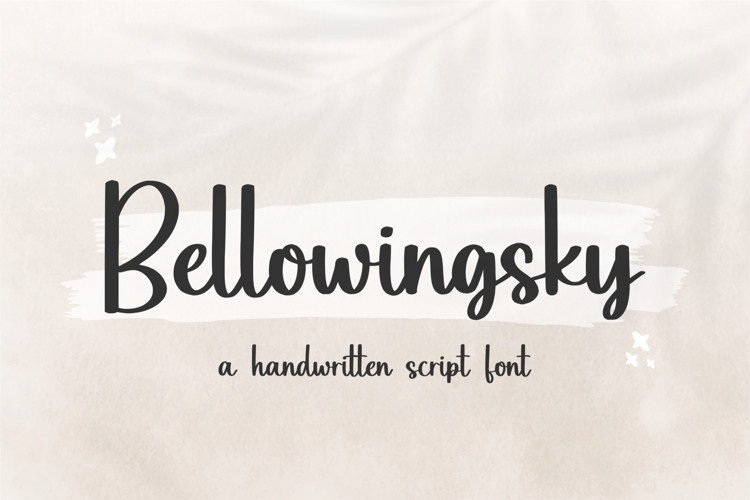 Bellowingsky Handwritten Font