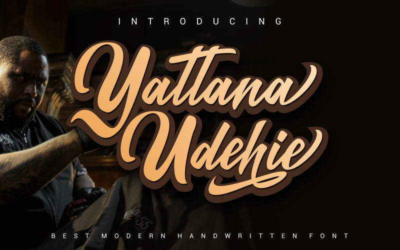 Yattana Udehie Calligraphy Font