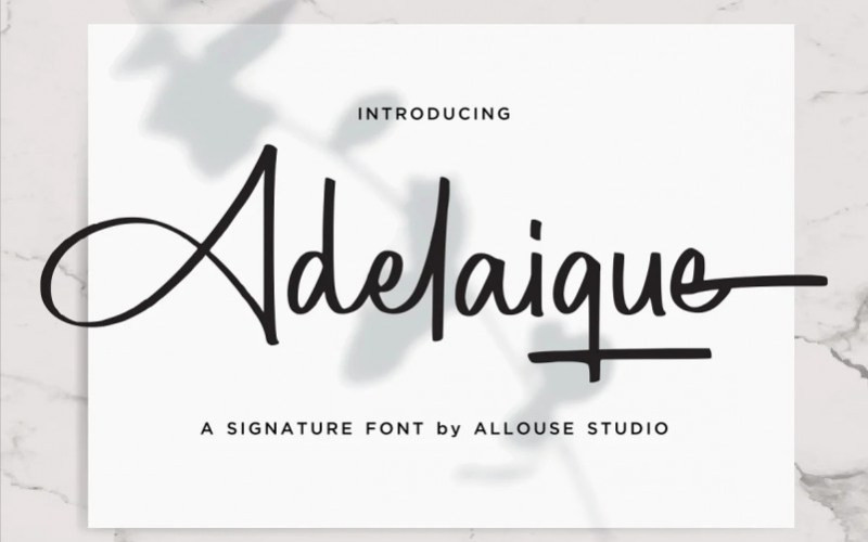 Adelaique Handwritten Font