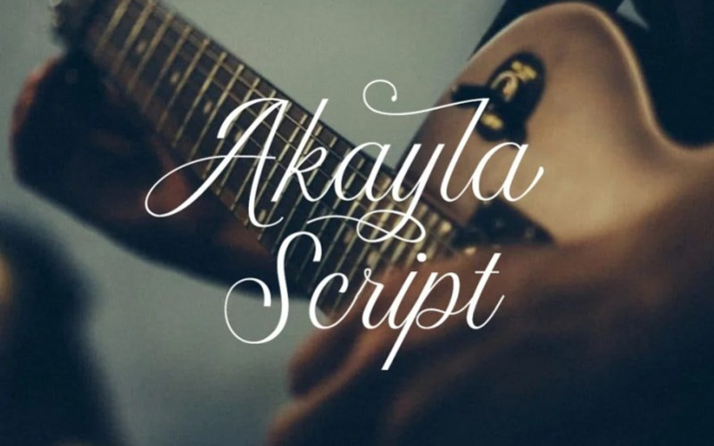 Akayla Calligraphy Font