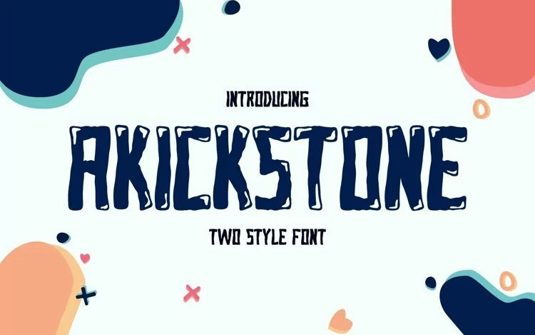 Akick Stone Display Font