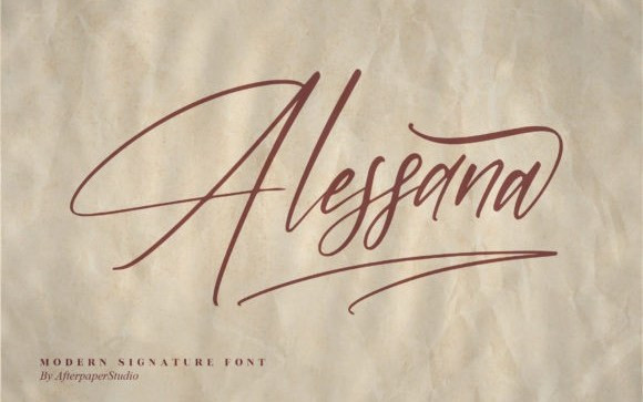 Alessana Calligraphy Font