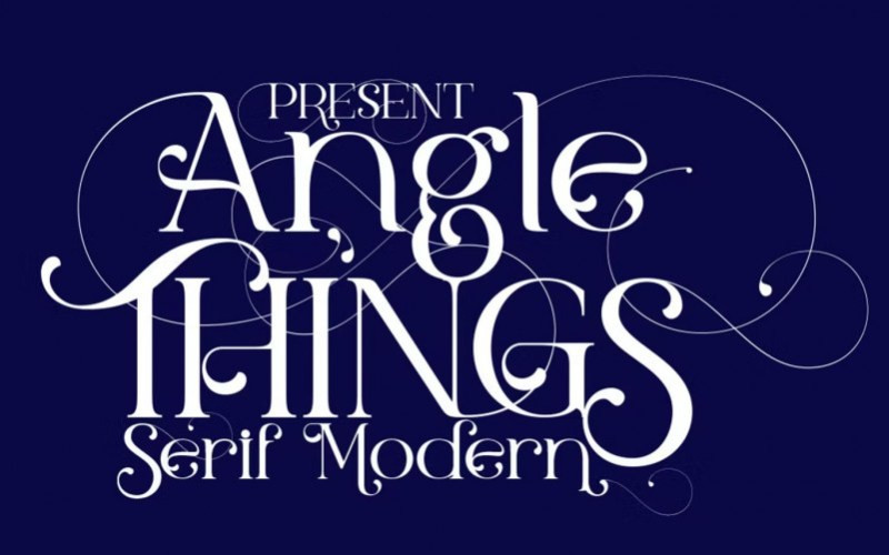 Angle Things Serif Font