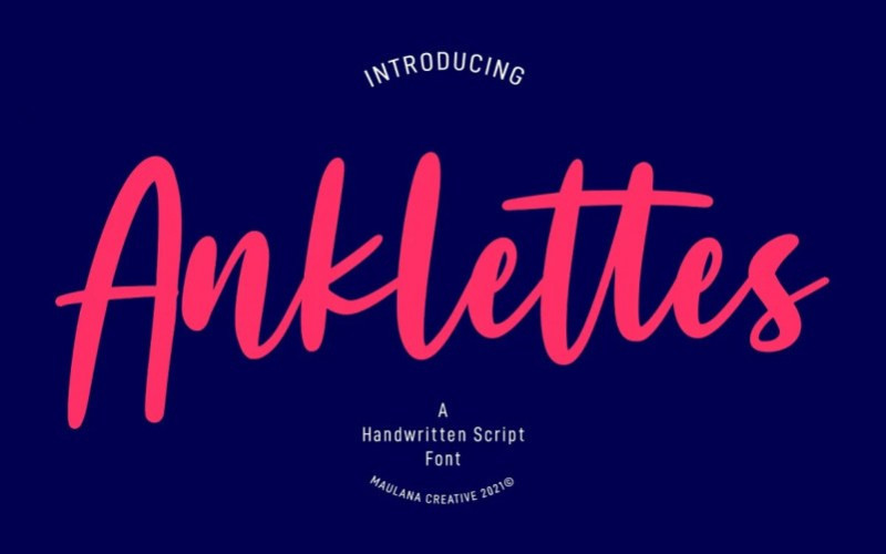 Anklettes Handwritten Font