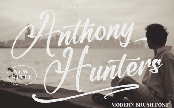 Anthony Hunters Brush Font