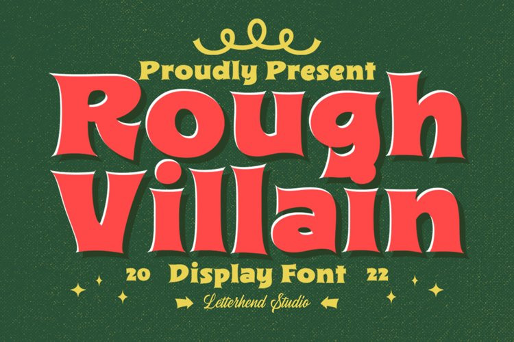 Rough Villain Display Font