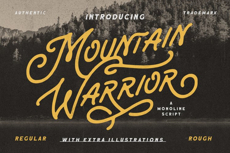 Mountain Warrior Script Font