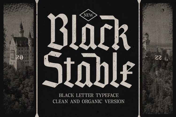Black Stable Organic Blacklette Font