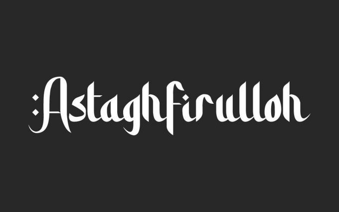 Astaghfirulloh Display Font