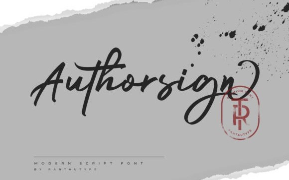 Authorsign Handwritten Font