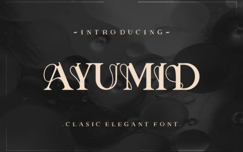 Ayumid Serif Font