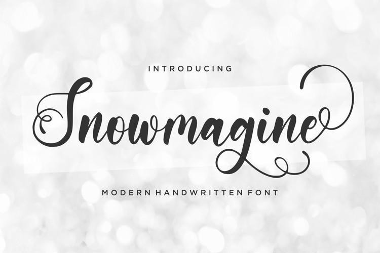Snowmagine Calligraphy Font