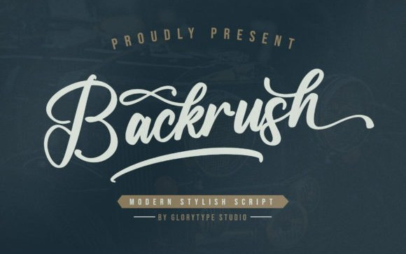 Backrush Script Font