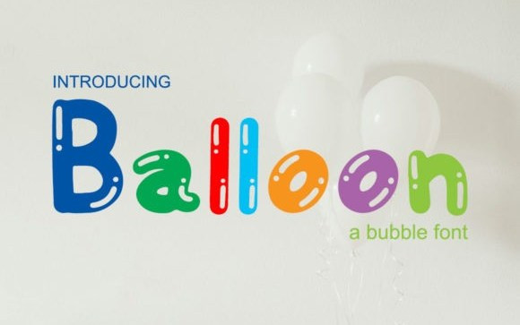 Balloon Display Font