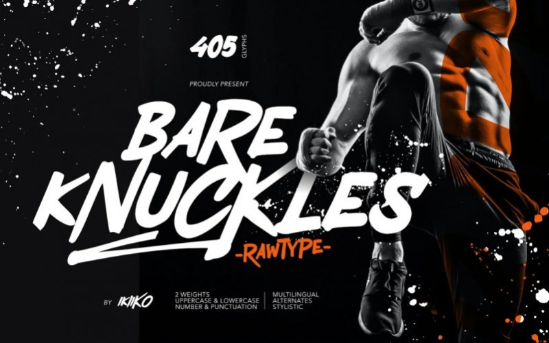 Bare Knuckles Brush Font