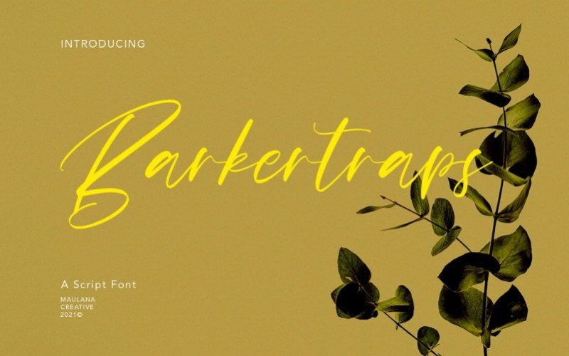 Barkertraps Handwritten Font