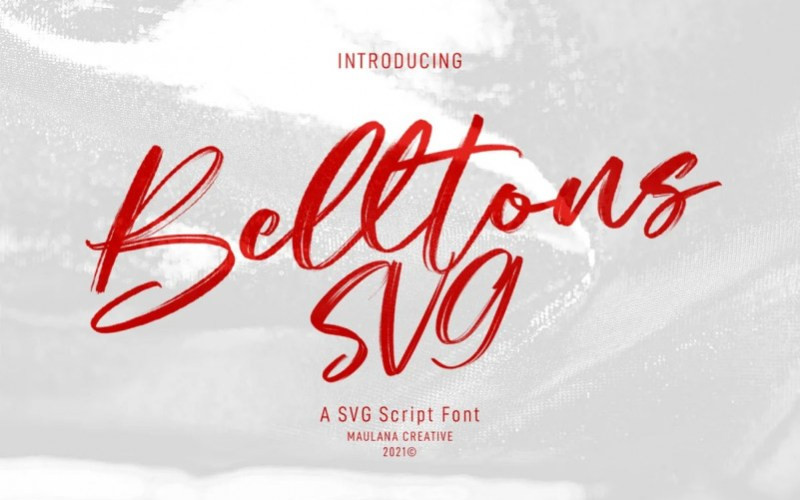 Belltons Brush Font