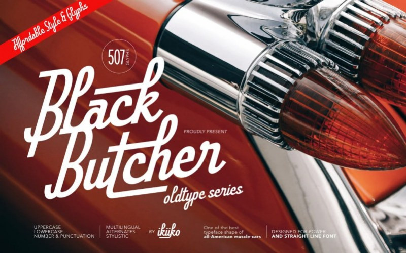 Black Butcher Script Font